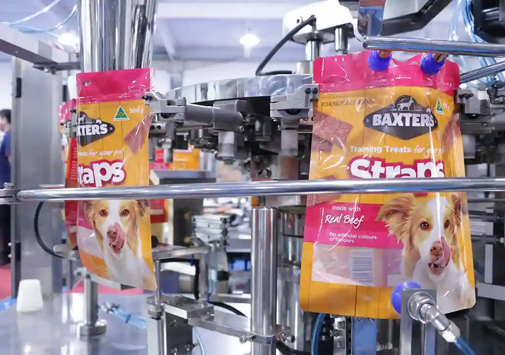 doypack packing machine working process