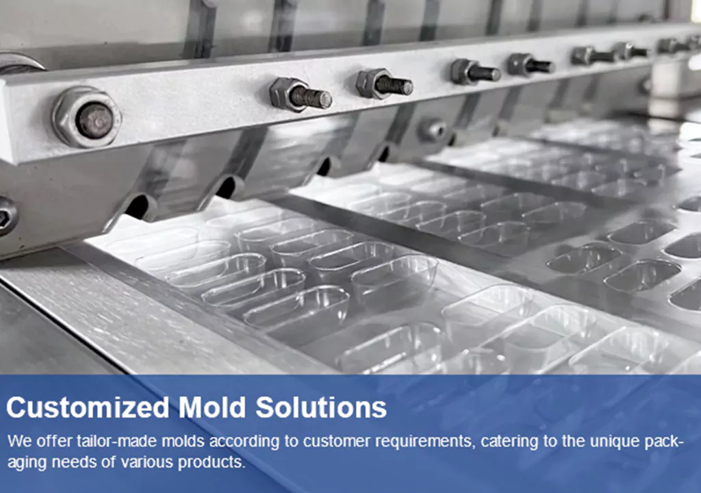 Customized molds for blister packing machine