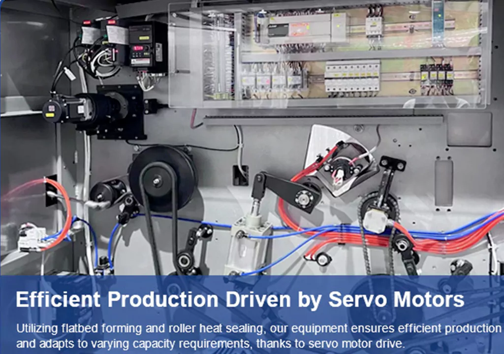 Servo motor for blister packing machine