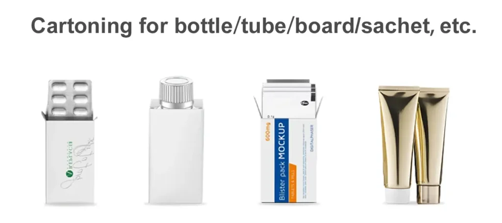 cartoning machine application