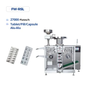 FW-RSL alu-alu double aluminum blister packaging machine for tablets and capsules, 27000 plates per hour